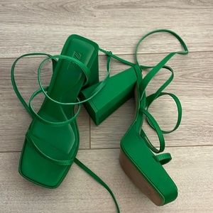 Zara chunky heels